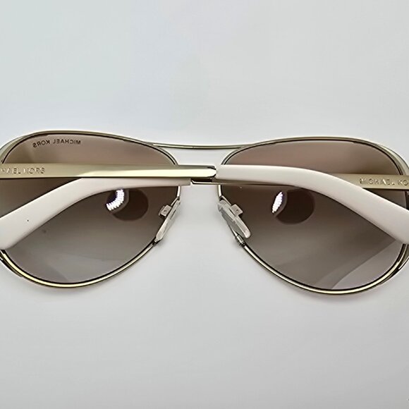 Michael Kors MK5004 Chelsea White Frame Gold Gradient Lens Aviator Sunglasses main image 5